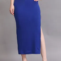 SWISHIN Pencil Maxi Side Slit Zipper Skirt-picture-8