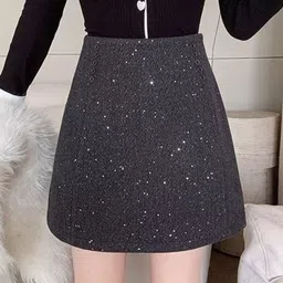 StyleCast x Revolte Embellished A-Line Mini Skirt-image-88