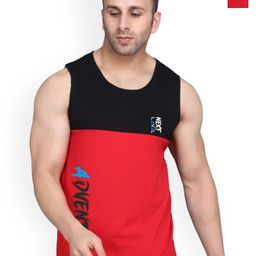 SLOWLORIS Men Pack Of 2 Printed Combed Cotton Gym Vests-picture-2
