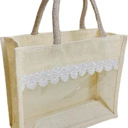 Gift Hamper Bag with Front Transparent window Grocery Bag-image-20