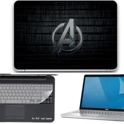 I-Birds Enterprises 3 IN 1 Laptop Skin, Key Guard & Screen Protector For 15.6 inch Laptop combo-3405 Combo Set-image-4
