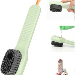 CHIFICA Shoe Cleaning Brush with Long Handle and Hang Hole Multi Colour Brush-image-66