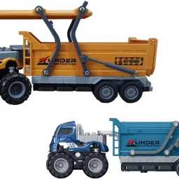 1:43 Die cast Miniature Model Double-Deck Transportation Truck Toys Set-picture-4