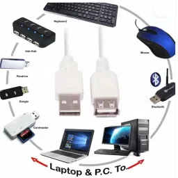 SADT USB Extension 3 Meter USB Extension Cable Combo Set-10