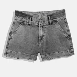 UTH by Roadster Girls Regular Fit Denim Shorts-image-31