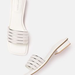 Lino Perros Women Striped Open Toe Flats-88