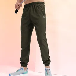 HRX by Hrithik Roshan Men Mid-Rise Rapid-Dry Training Joggers with Reflective Elements-picture-26