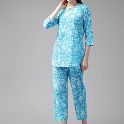 Cayman Floral Printed Pure Cotton Co-Ords-picture-20