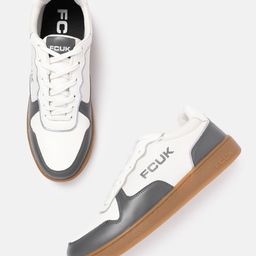 FCUK Men Brand-Logo Printed Everyday Sneakers-56