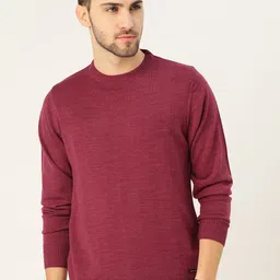 Monte Carlo Men Pink Solid Pullover-image-32