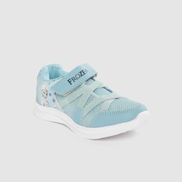 toothless Girls Blue Solid Frozen Woven Design Sneakers-image-49