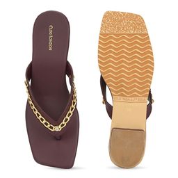 CLOG LONDON Embellished Open Toe Block Heels image 4