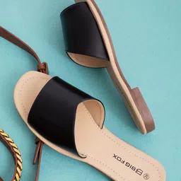 Big Fox Women Open Toe Flats-image-78