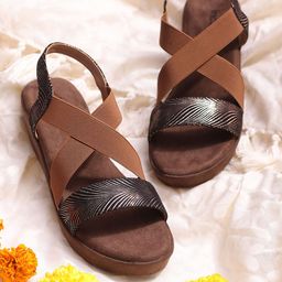 Inc 5 Textured Open-Toe Wedges With Backstrap-6