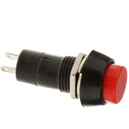 PBS-11B Round Plastic Self-Reset Switch 12mm 2-Pin Momentary Push Button Switch For Quick On/Off Control - Red - RS6578 PBS-11B Round Plastic Self-Reset Switch 12mm 2-Pin Momentary Push Button Switch For Quick On/Off Control - Red - RS6578 image 2