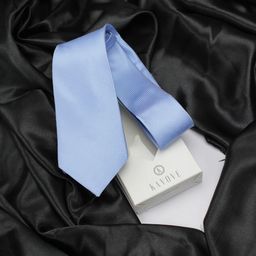 KOVOVE Men Blue Woven Design Broad Tie-image-59