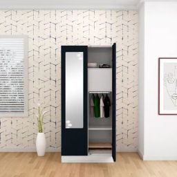 Godrej Interio Slimline 2-Door Steel Almirah, Pac Blue (1-Year Warranty, 1 Locker)-image-71