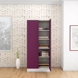 Godrej Interio Slimline 2-Door Steel Almirah, Purple (1-Year Warranty)-image-46
