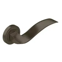 Hafele Wind 901.99.631 Brass Anthracite Finish Lever Handle On Round Rose with EPC Escutcheon-image-20