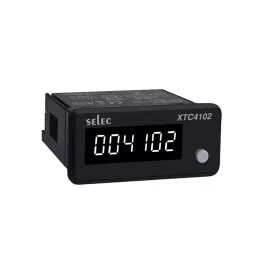 Selec 6 Digits LED Panel Mount LED Programmable Preset Counter, XTC4102-CE-15