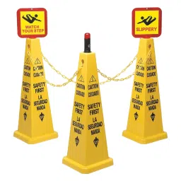TOUGH GUY 26 inch 4 Sided Printed Safety Cone Kit, 6VKR8-image-44