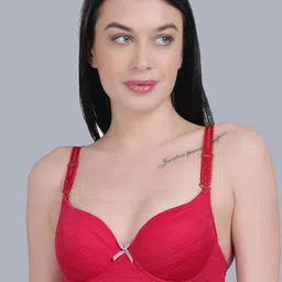 mod & shy Self Design Medium Coverage Lightly Padded T-shirt Bra With All Day Comfort image 4