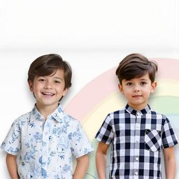 KIDGARB Boys Pack Of 2 Printed Casual Shirts-image-54