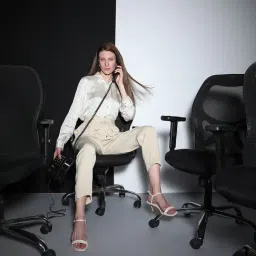 Vero Moda Beige Slim Fit High Rise Pants-image-90