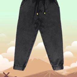 MINIKLUB Boys Black Solid Joggers-image-52