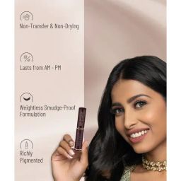 SWISS BEAUTY Non-Transfer Matte Lipstick Pop Red - 2 gm image 5