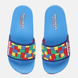 Skechers Boys Multicoloured GAMBIX III SUNNY GLIDE Colourblocked Non-Marking Sliders-53