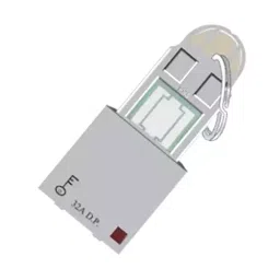 Anchor Rider 32A D.P. Main Switch Operating with Key Tag White 47232 image 3
