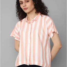 Allen Solly Pink Striped Shirt-image-11