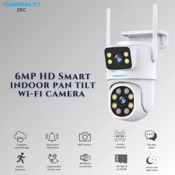Cybernautt Smart Wi-Fi Camera 6 MP UHD Dual Lens (2.8 mm + 6 mm) with AI Human Detection & Two-Way Audio, Z6C image 3