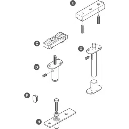 Hafele Top Hung, End Folding System Steel for Interior Doors, 943.03.001-image-40