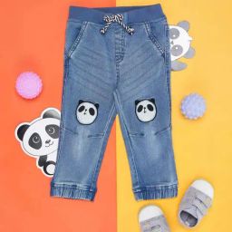 Pantaloons Baby Kids Blue Cotton Printed Jeans-picture-23