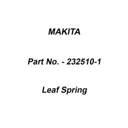 Makita Leaf Spring Suitable For DSL800, Part No 232510-1-image-5
