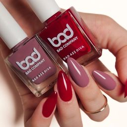 BAD COMPANY Set Of 2 Nail Polish - 10 ml Each - Find Your Fire 56 - Tough Ai'nt Enough 71 image 3