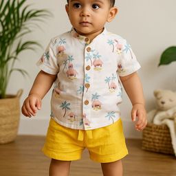 Greendeer Unisex Kids Modern Printed Casual Shirt-image-74