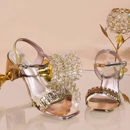 JM Looks Embellished Block Heel Sandals-25