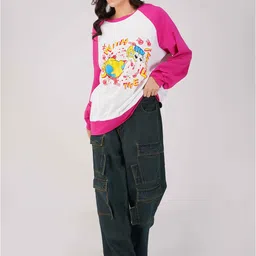 THE CLOTHING FACTORY Women Printed Extended Sleeves Pockets T-shirt-picture-19