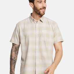 METTLE Men Opaque Checked Casual Shirt-image-93