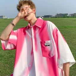 StyleCast Men Standard Oversized Fit Spread Collar Dyed Casual Shirt-image-35