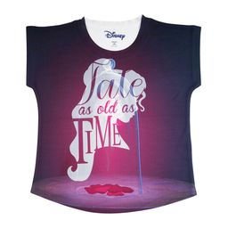 Disney by Wear Your Mind Girls Purple Printed Top-image-11