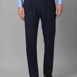 Louis Philippe Navy Regular Fit Trousers-picture-48
