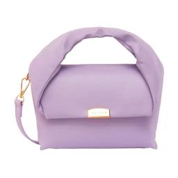 Lino Perros Lavender Medium Satchel Handbag-41