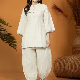 Moda Rapido Mandarin Collar Tunic With TrousersCo-Ords-image-46