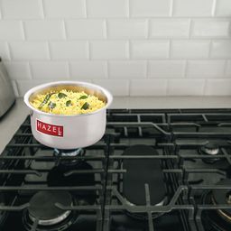 HAZEL Induction Tope with Lid Aluminium Cookware Silver - 4400 ml-11