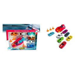 AKN TOYS Rapid High Speed Launcher Along With 7 Die Cast Metal Car and Stoppers Pack of 7 - Multicolor-19