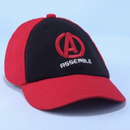 Pine Kids Marvel Cotton Summer Cap With Avengers Graphics - Red & Black-picture-15